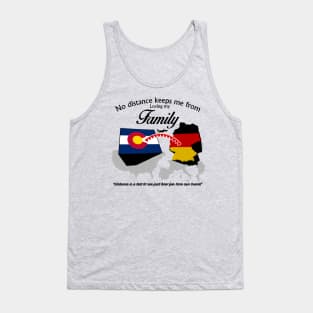 No Distance Loving my Family - Colorado Tank Top